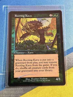 Magic the Gathering MTG Invasion ROOTING KAVU Foil - Image 1