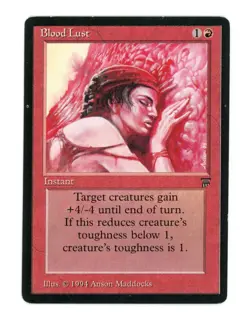 Magic the Gathering - Legends Blood Lust Uncommon 1994 Vintage - Image 1