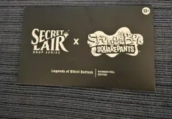 Magic MTG Secret Lair Spongebob Legends of Bikini Bottom Rainbow Foil - New - Image 1