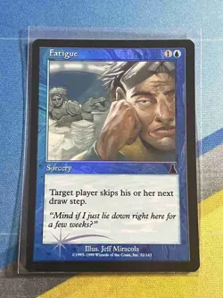 Magic the Gathering MTG Urza's Destiny FATIGUE Foil - Image 1