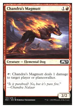 Chandra's Magmutt Core Set 2021 MTG - NM+ *Mythic Relics* - Image 1