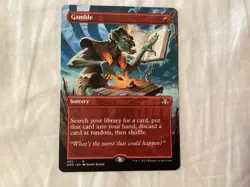 Gamble (Borderless) - Dominaria Remastered - Magic The Gathering (mint) - Image 1