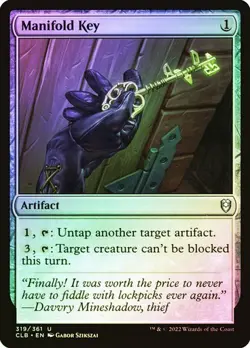NM Foil Manifold Key, MTG, Baldur's Gate, Magic the Gathering, 319 - Image 1