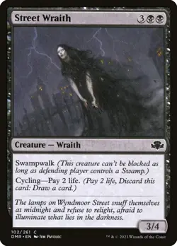 4 x Street Wraith: MtG Magic the Gathering Dominaria Remastered Pauper Play Set - Image 1