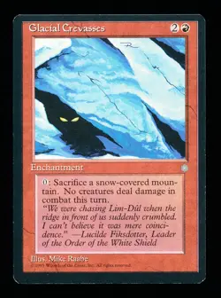 * * 1x Glacial Crevasses x1 * * Ice Age MTG NM Near Mint or Close - Image 1