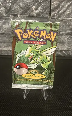 Pokemon TCG Jungle Unlimited Booster Pack SEALED (1999) Scyther Art - Image 1