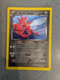POKEMON NEO DESTINY - DARK SCIZOR - 9/105 - HOLO - VERY LIGHT TO NO USE - Image 1
