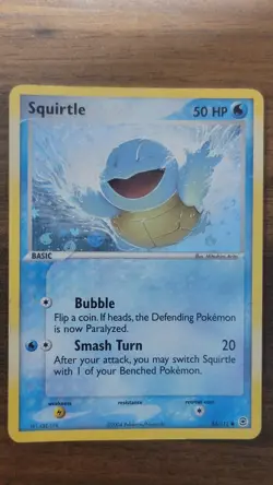 Squirtle Reverse Holo 83/112 Fire Red & Leaf Green Pokemon Card TCG - Image 1