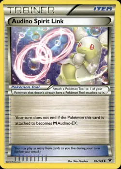 Audino Spirit Link 92/124 Uncommon XY Fates Collide Pokemon - Image 1