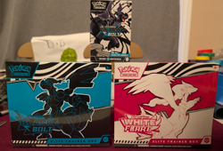 Pokemon 1 White Flare & 1 Black Bolt ETB & 1 Black Bolt Booster Bundle -Lot of 3 - Image 1
