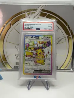 PSA 9 2024 Pokemon Surging Sparks 238 Pikachu ex Special Illustration Rare MINT - Image 1