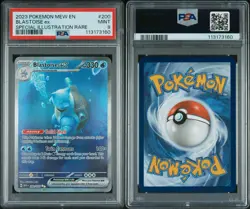 2023 POKEMON MEW EN-151 SPECIAL ILLUSTRATION RARE #200 BLASTOISE EX PSA 9 - Image 3