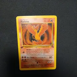 1999 Moltres 1st Edition Fossil Set 27/62 Non-Holo - Pokemon TCG - Image 1