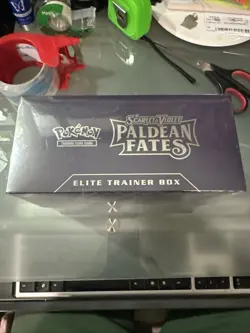 Pokemon TCG Scarlet & Violet Paldean Fates ETB Elite Trainer Box NEW Sealed - Image 2