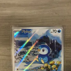 Pokemon TCG - Piplup 98/94 - Phantasmal Flames Illustration Rare - NM - Image 5