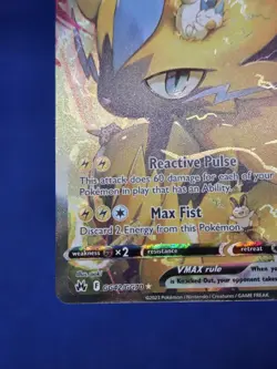 Pokemon Crown Zenith Galarian Gallery Zeraora VMAX GG42/GG70 Ultra Rare NM - Image 5
