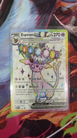 Espeon EX 175 Black Star Promo Prismatic Evolutions Pokemon - Image 1