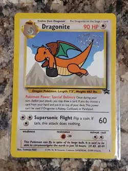 Vintage WOTC 1999 Pokemon Dragonite #149 Kids WB Presents The First Movie Promo - Image 2