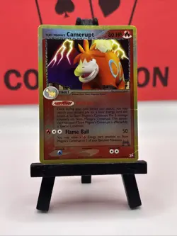 Team Magma's Camerupt 19/95 Team Magma vs Team Aqua Reverse Holo Pokemon TCG MP - Image 2
