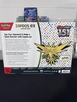 Pokemon TCG Scarlet & Violet 151 Zapdos EX Collection Box NEW SEALED - Image 2