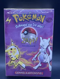 Pokemon Pokemon Original ZAPP! Theme deck sealed / German Vintage 1999 Rare - Image 1