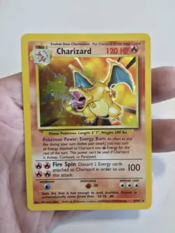 Charizard 4/102 Unlimited Holo Rare Pokemon 1999 Base Set ✨ LP/EX **See Pics** - Image 1