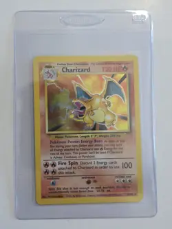 Charizard 4/102 Unlimited Holo Rare Pokemon 1999 Base Set ✨ LP/EX **See Pics** - Image 3