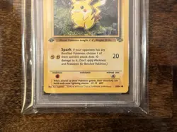 1999 PIKACHU #60 POKEMON JUNGLE 1ST EDITION PSA 8 - Image 3