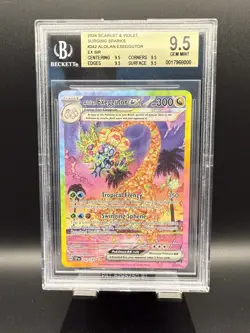 Alolan Exeggutor ex SIR #242 2024 Pokemon Surging Sparks BGS 9.5 - Image 1