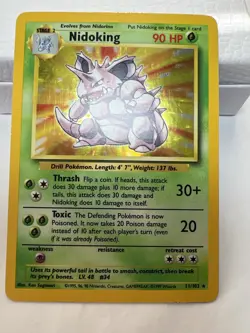 Nidoking Holo 11/102 - Base Set - WotC Pokemon - Lightly Played (LP) - Image 1