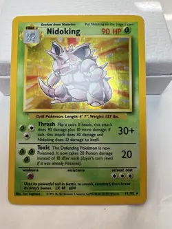Nidoking Holo 11/102 - Base Set - WotC Pokemon - Lightly Played (LP) - Image 3