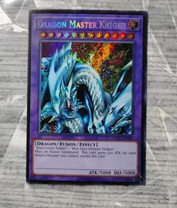 Yu-Gi-Oh! Dragon Master Knight LCKC-EN065 Secret Rare Unlimited NM/MINT - Image 1