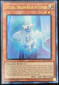 Spectral, Dragon Ruler of Flickers UR ALIN-EN018 1st Edition - NM - Yu-Gi-Oh! - Image 1
