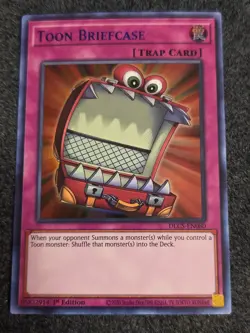 Yugioh Toon Briefcase DLCS-EN080 Ultra Rare 1st Ed Blue NM - Image 1