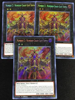 Yugioh Number C1 Numeron Chaos Gate Sunya BLAR-EN021 1ST SECRET (NM) - Image 1