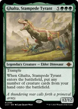 MTG - Ghalta, Stampede Tyrant - The Lost Caverns of Ixalan - Promo Pack Foil NM - Image 1
