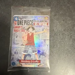 Bandai One Piece CCG Monkey.D.Luffy Promo Card ST05-013 US Voyage College - Image 3