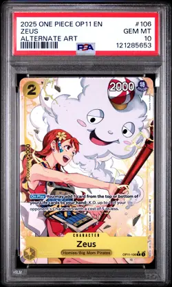Zeus #106 2025 One Piece Op11-A Fist Of Divine Speed PSA 10 Alternate Art - Image 1