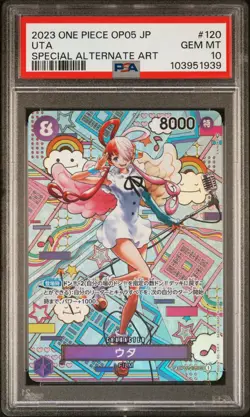 PSA 10 Uta SEC OP02-120 SP Awakening of the New Era ONE PIECE Japanese GEM MINT - Image 1