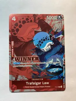 Trafalgar Law (Winner Pack Vol. 7) PR One Piece Promotion Cards P-017 NM - Image 1