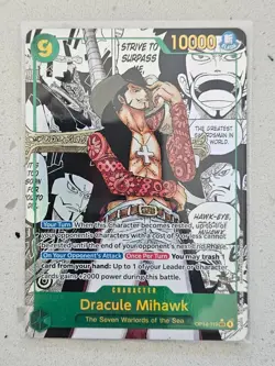 Dracule Mihawk OP14 119 SEC Manga (English) Pack Fresh One Piece TCG - Image 1
