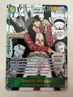 Dracule Mihawk OP14 119 SEC Manga (English) Pack Fresh One Piece TCG - Image 1