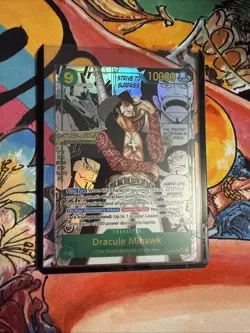 Dracule Mihawk OP14 119 SEC Manga (English) Pack Fresh One Piece TCG - Image 1