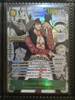 Dracule Mihawk OP14 119 SEC Manga (English) Pack Fresh One Piece TCG - Image 1