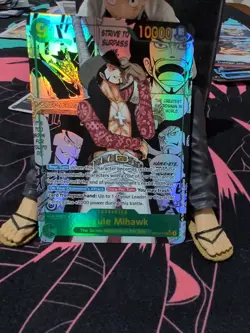Dracule Mihawk OP14 119 SEC Manga (English) Pack Fresh One Piece TCG - Image 1