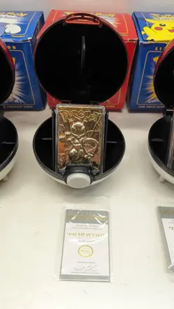 Pokemon 23k Burger King Gold Plated Trading Card Set Blue/Red Box Lot Of 6 - Image 5