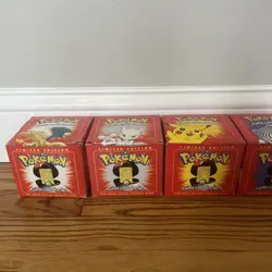 Pokemon 23k Burger King Gold Plated Trading Card Set Red Box Lot Of 6 - Sealed - Image 5