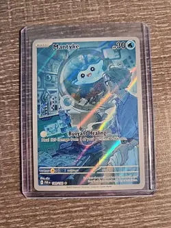 Mantyke - Paradox Rift - Full Art Illustration Rare Pokemon 189/182 TCG IR Holo - Image 1