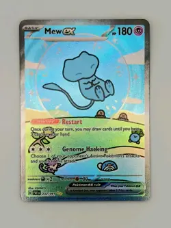 Mew EX 232/091 Sir Bubble Mew Paldean Fates SV Pokemon TCG Holo Full Art NM Rare - Image 5