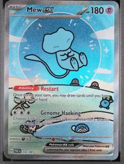 Pokemon TCG Bubble Mew SV Paldean Fates EX Illustration Card 232/091 SIR/SAR - Image 1